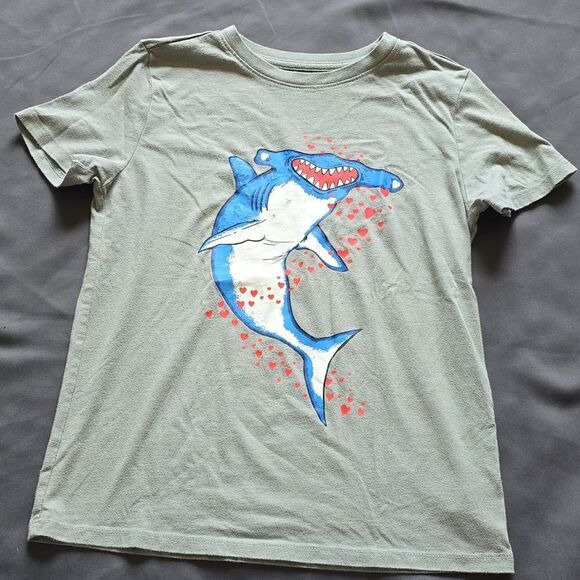 Cat & Jack Other - Hammerhead Shark Valentine Kids Shirt M 8/10